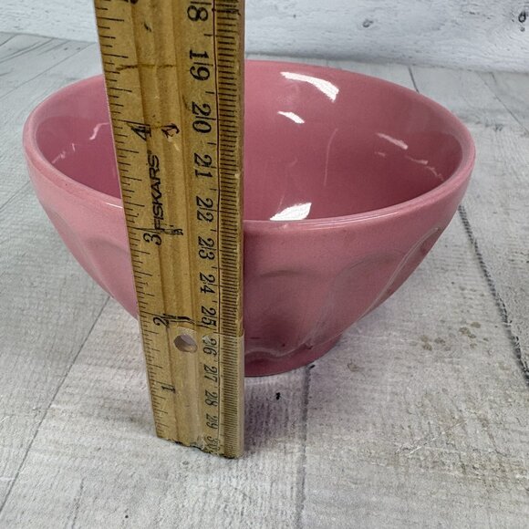 Home Target SOILD PINK Retro Stoneware Oven Safe Fluted Soup Cereal Bowls Set 4 - Picture 11 of 16